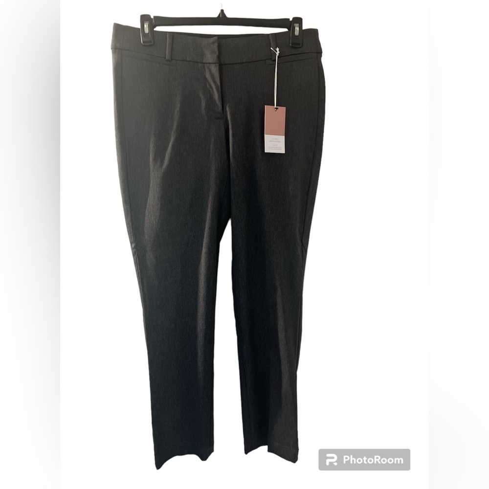 NWT Lane Bryant Womens Size 14 Reg Pants Allie Straight  Gray Sexy Stretch